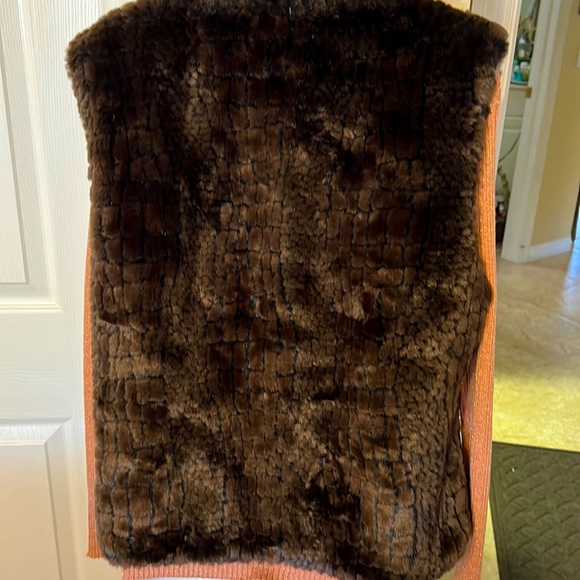 ❄️Fuda Studio size Medium reversible faux fur and black graphite canvas reverse - Picture 5 of 12